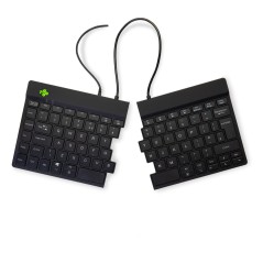 R-Go Tools Split Keyboard (UK) - Ergonomic Black Design for Ultimate Comfort & Productivity - RGOSP-UKWIBL